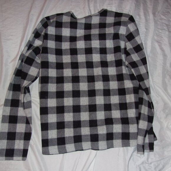 cuddl duds long sleeve size extra large  black sweatshirt light fleece womens - Picture 3 of 3